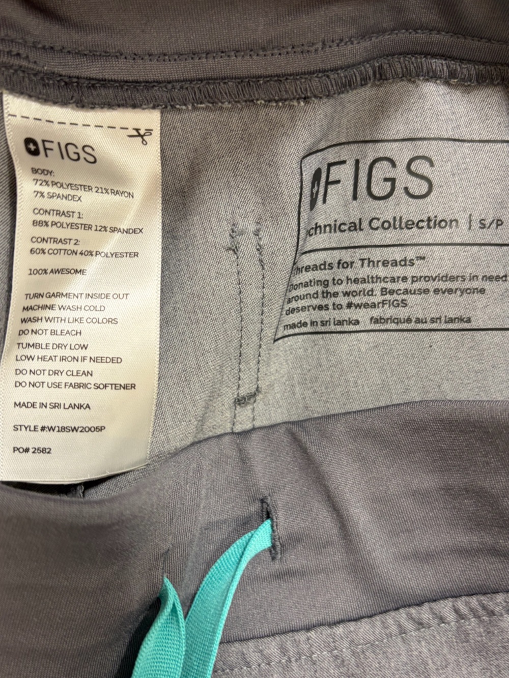 Figs graphite scrub set size Small - Picture 16 of 16